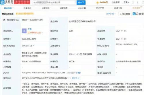阿里巴巴新設(shè)科技公司，注冊(cè)資本3000萬進(jìn)軍信息系統(tǒng)集成服務(wù)領(lǐng)域